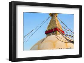 Kathmandu Nepal Boudhanath Stupa at the Famous Religious Temple-Bill Bachmann-Framed Photographic Print