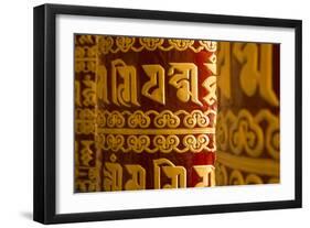 Kathmandu Nepal Prayer Wheels at the Drikung Kagyu Richening Monastery-Bill Bachmann-Framed Photographic Print