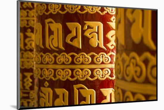 Kathmandu Nepal Prayer Wheels at the Drikung Kagyu Richening Monastery-Bill Bachmann-Mounted Photographic Print