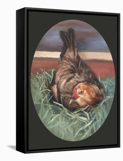 Kathy s Chicken-Art and a Little Magic-Framed Stretched Canvas