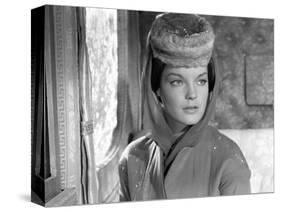 KATIA, 1959 directed by ROBERT SIODMAK Romy Schneider (b/w photo)-null-Stretched Canvas