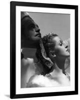 Katia by Maurice Tourneur (d'apres un roman by Lucile Decaux) with John Loder and Danielle Darrieux-null-Framed Photo