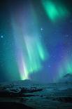Iceland, Fjallsarlon. the Northern Lights Appearing in the Sky at Fjallsarlonll.-Katie Garrod-Photographic Print