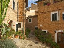 Alley in Fornalutx, Majorca, Balearics, Spain-Katja Kreder-Mounted Photographic Print