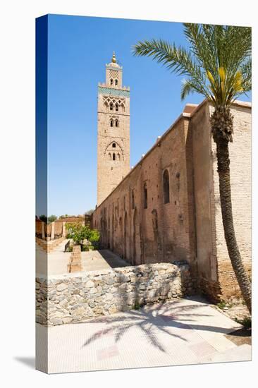 Katoubia Mosque and Palm Tree in Djemaa El Fna-Matthew Williams-Ellis-Stretched Canvas