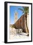 Katoubia Mosque and Palm Tree in Djemaa El Fna-Matthew Williams-Ellis-Framed Photographic Print