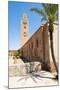 Katoubia Mosque and Palm Tree in Djemaa El Fna-Matthew Williams-Ellis-Mounted Photographic Print