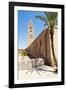 Katoubia Mosque and Palm Tree in Djemaa El Fna-Matthew Williams-Ellis-Framed Photographic Print