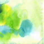 Blue Spot, Watercolor Abstract Hand Painted Background-katritch-Art Print