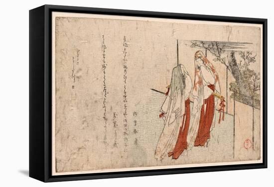 Katsugi No Futari No Onna-Kubo Shunman-Framed Stretched Canvas