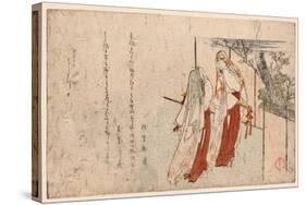 Katsugi No Futari No Onna-Kubo Shunman-Stretched Canvas