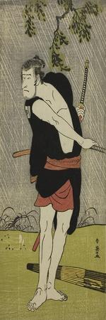 The Actor Ichikawa Komazo II as Ono Sadakuro in the Play Chuko Ryogoku Ori, C.1790