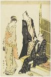 Courtesan Hanao Gi Cooling Herself, C. 1788-Katsukawa Shuncho-Giclee Print
