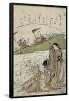 Katsukawa Shunshô / Chi: landas de Musashi, 1770-1773, Japanese School, Paper, 220 mm x 155 mm, ...-KATSUKAWA SHUNSHO-Framed Poster