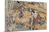 Katsukawa Shuntei; Ôtaya Sakichi / 'Hogen Rebellion', 1811-1814, Japanese School, Paper, 365 mm ...-KATSUKAWA SHUNSHO-Mounted Poster