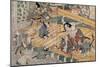Katsukawa Shuntei; Ôtaya Sakichi / 'Hogen Rebellion', 1811-1814, Japanese School, Paper, 365 mm ...-KATSUKAWA SHUNSHO-Mounted Poster