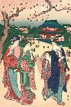 Ueno No Hanami, Cherry Blossom Viewing at Ueno-Katsukawa Shunzan-Giclee Print