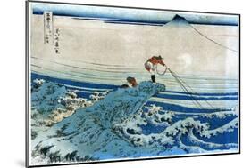 Katsushika: Fishing, c1834-Katsushika Hokusai-Mounted Giclee Print