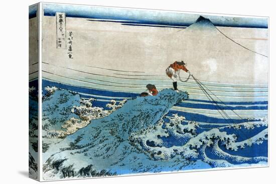 Katsushika: Fishing, c1834-Katsushika Hokusai-Stretched Canvas