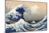 Katsushika Hokusai A Big Wave Off Kanagawa Art Poster Print-null-Mounted Poster