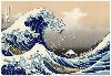 Katsushika Hokusai A Big Wave Off Kanagawa Art Poster Print-null-Lamina Framed Poster