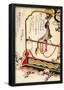 Katsushika Hokusai A Robin as a Present Art Poster Print-null-Framed Poster