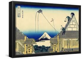 Katsushika Hokusai A Sketch of the Mitsui Shop Art Poster Print-null-Framed Poster