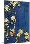 Katsushika Hokusai Bullfinch and Drooping Cherry Art Poster Print-null-Mounted Poster