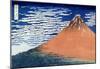 Katsushika Hokusai (Clear Weather Mount Fuji) Art Poster Print-null-Mounted Poster