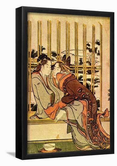 Katsushika Hokusai Couples Art Poster Print-null-Framed Poster