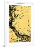 Katsushika Hokusai Flowering Plum Tree-Katsushika Hokusai-Framed Art Print