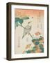 Katsushika Hokusai Flowers & Bird II-Katsushika Hokusai-Framed Art Print