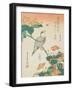 Katsushika Hokusai Flowers & Bird II-Katsushika Hokusai-Framed Art Print