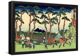 Katsushika Hokusai Hodogaya on the Tokaido Art Poster Print-null-Framed Poster