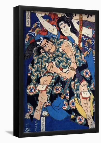 Katsushika Hokusai Kusunuki Tamonmaru Art Print Poster-null-Framed Poster