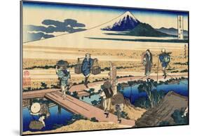 Katsushika Hokusai Nakahara in the Sagami Province Art Poster Print-null-Mounted Poster