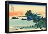 Katsushika Hokusai Shichiri Beach in Sagami Province Art Poster Print-null-Framed Poster