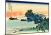 Katsushika Hokusai Shichiri Beach in Sagami Province Art Poster Print-null-Mounted Poster