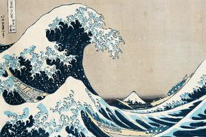 The Great Wave Off Kanagawa, from the Series "36 Views of Mt. Fuji" ("Fugaku Sanjuokkei") by Katsushika Hokusai