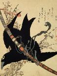 The Exiled Poet Nakamaro ('Abe No Nakamaro'), from the Series '100 Poems Explained by the Nurse'…-Katsushika Hokusai-Framed Giclee Print