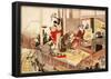 Katsushika Hokusai The Studio of Netsuke Art Poster Print-null-Framed Poster