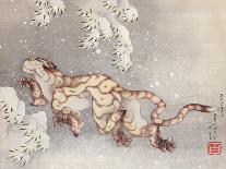 The Exiled Poet Nakamaro ('Abe No Nakamaro'), from the Series '100 Poems Explained by the Nurse'…-Katsushika Hokusai-Giclee Print