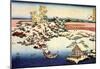 Katsushika Hokusai Winter Landscape of Suda Art Poster Print-null-Mounted Poster