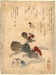 Tekkai Zu, the Chinese Sage Tieguai. [Between 1830 and 1844], 1 Print : Woodcut, Color ; 34 X 7.5-Katsushika II Taito-Stretched Canvas