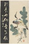 Two Cranes and Pine Branches, Early 19th Century-Katsushika II Taito-Framed Giclee Print