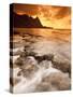 Kauai, Hawaii: Sunset on Tunnels Beach-Ian Shive-Stretched Canvas