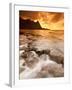 Kauai, Hawaii: Sunset on Tunnels Beach-Ian Shive-Framed Photographic Print