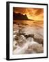 Kauai, Hawaii: Sunset on Tunnels Beach-Ian Shive-Framed Photographic Print