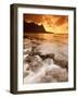 Kauai, Hawaii: Sunset on Tunnels Beach-Ian Shive-Framed Photographic Print