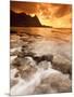 Kauai, Hawaii: Sunset on Tunnels Beach-Ian Shive-Mounted Photographic Print